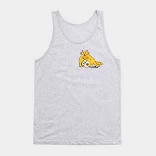 Little Tubby Vampire Kitty with Halloween Horror Card Tank Top